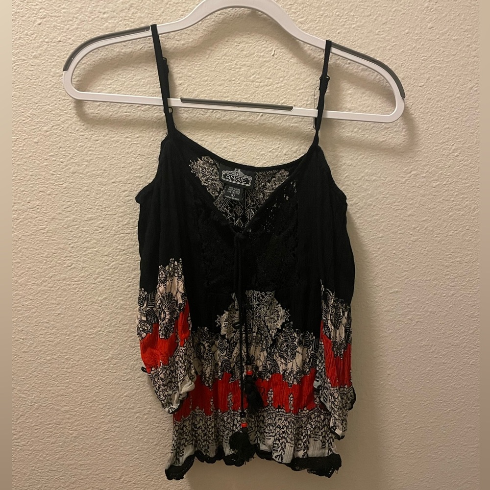 Off shoulder Patterned Top
